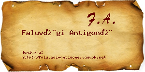 Faluvégi Antigoné névjegykártya